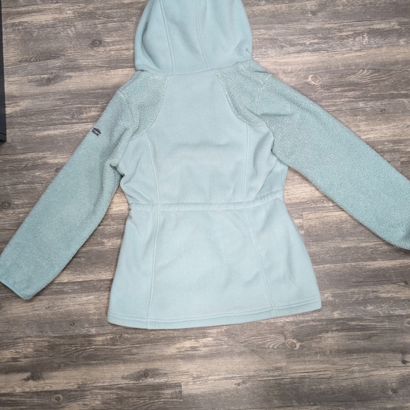 Koolaburra by UGG Bonded Fleece Jacket with Cinch Waist Silver Green - Picture 4 of 11